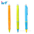 colorful rubber grip ball point pens;flexible rubber grip ballpoint pens